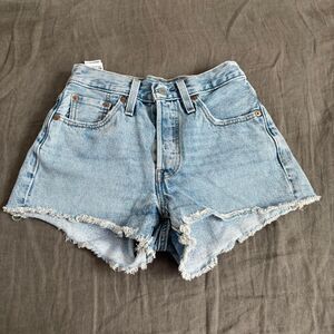 levis high waisted shorts 24